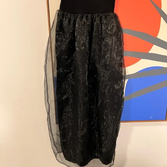 Knit Tube top cocktail Dress in black - Picture 6 of 9